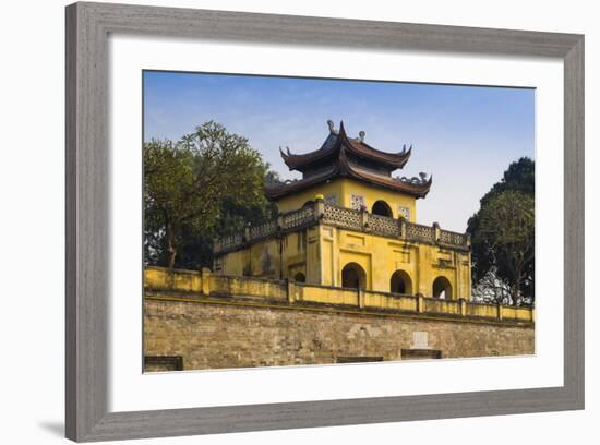 Vietnam, Hanoi. Imperial Citadel, Gate-Walter Bibikow-Framed Photographic Print