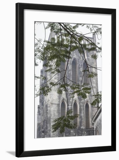 Vietnam, Hanoi. St. Joseph Cathedral, Exterior-Walter Bibikow-Framed Photographic Print