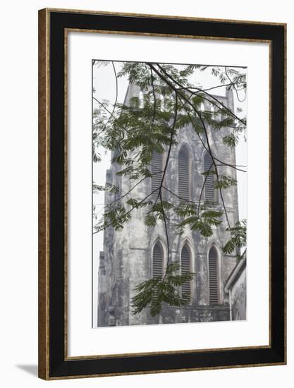 Vietnam, Hanoi. St. Joseph Cathedral, Exterior-Walter Bibikow-Framed Photographic Print