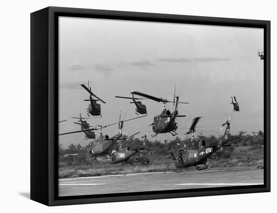 Vietnam Helicopter Assault-Associated Press-Framed Premier Image Canvas