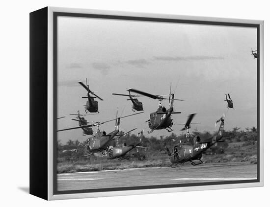 Vietnam Helicopter Assault-Associated Press-Framed Premier Image Canvas