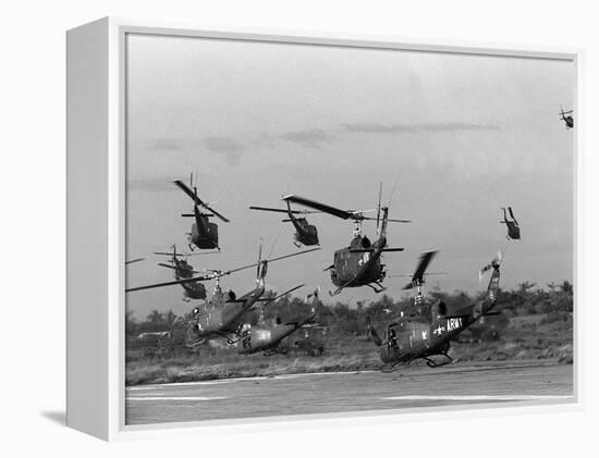 Vietnam Helicopter Assault-Associated Press-Framed Premier Image Canvas