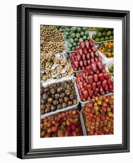 Vietnam, Ho Chi Minh City, Ben Thanh Market, Fruit Display-Steve Vidler-Framed Photographic Print