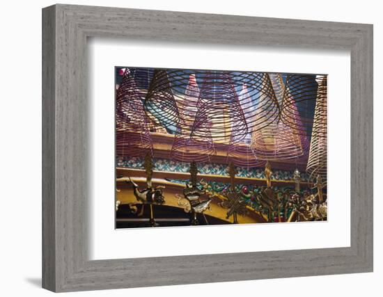 Vietnam, Ho Chi Minh City. Cholon, Chinatown Area, Phuoc an Hoi Quan Pagoda, Interior-Walter Bibikow-Framed Photographic Print