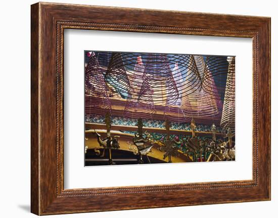 Vietnam, Ho Chi Minh City. Cholon, Chinatown Area, Phuoc an Hoi Quan Pagoda, Interior-Walter Bibikow-Framed Photographic Print