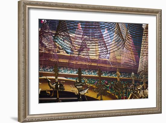 Vietnam, Ho Chi Minh City. Cholon, Chinatown Area, Phuoc an Hoi Quan Pagoda, Interior-Walter Bibikow-Framed Photographic Print