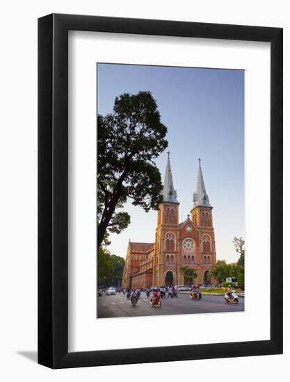 Vietnam, Ho Chi Minh City (Saigon), Notre Dame Cathedral-Michele Falzone-Framed Photographic Print