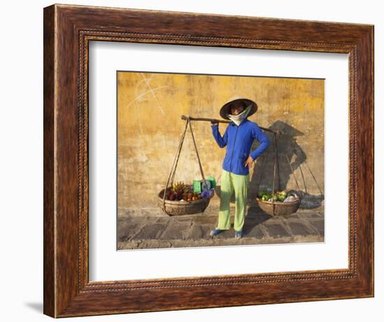 Vietnam, Hoi An, Fruit Vendor-Steve Vidler-Framed Photographic Print