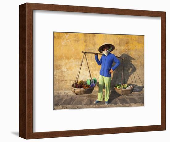 Vietnam, Hoi An, Fruit Vendor-Steve Vidler-Framed Photographic Print