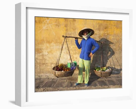 Vietnam, Hoi An, Fruit Vendor-Steve Vidler-Framed Photographic Print