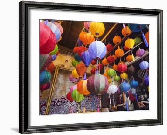 Vietnam, Hoi An, Paper Lantern Shop Display-Steve Vidler-Framed Photographic Print