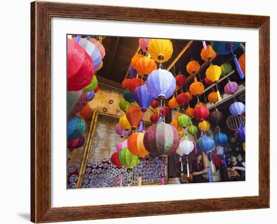 Vietnam, Hoi An, Paper Lantern Shop Display-Steve Vidler-Framed Photographic Print