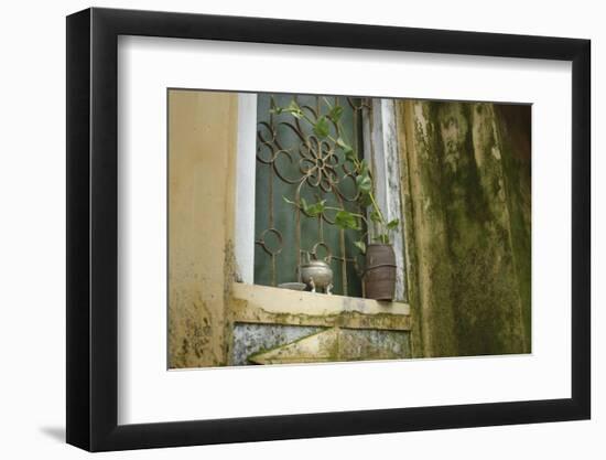 Vietnam, Hoi An, Quang Nam. Window at Quan Congs Temple-Kevin Oke-Framed Photographic Print