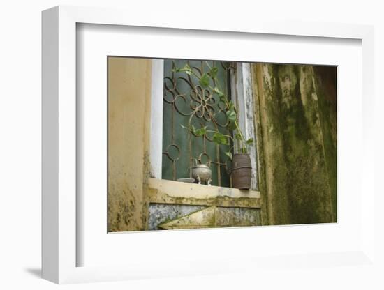 Vietnam, Hoi An, Quang Nam. Window at Quan Congs Temple-Kevin Oke-Framed Photographic Print