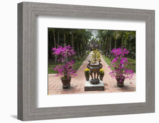 Vietnam, Hue. Dieu De Pagoda, Exterior Detail-Walter Bibikow-Framed Photographic Print