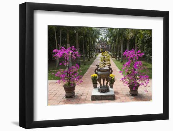 Vietnam, Hue. Dieu De Pagoda, Exterior Detail-Walter Bibikow-Framed Photographic Print