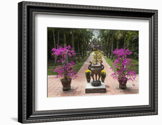 Vietnam, Hue. Dieu De Pagoda, Exterior Detail-Walter Bibikow-Framed Photographic Print