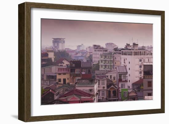 Vietnam, Hue. Elevated City View, Dawn-Walter Bibikow-Framed Photographic Print