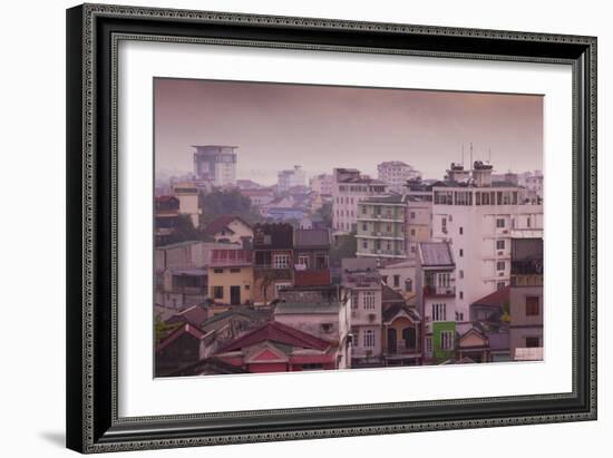 Vietnam, Hue. Elevated City View, Dawn-Walter Bibikow-Framed Photographic Print