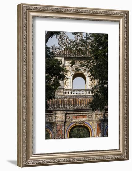 Vietnam, Hue Imperial City. East Gate, Hien Nhon Gate Detail-Walter Bibikow-Framed Photographic Print