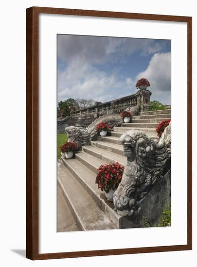 Vietnam, Hue Imperial City. Ruins of the Purple Forbidden City-Walter Bibikow-Framed Photographic Print