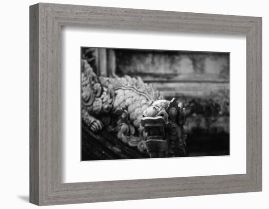 Vietnam, Hue, Royal Library Dragon Gargoyle, Close-Up-Walter Bibikow-Framed Photographic Print