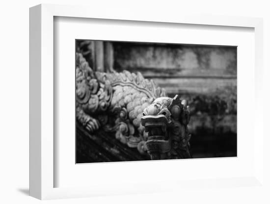 Vietnam, Hue, Royal Library Dragon Gargoyle, Close-Up-Walter Bibikow-Framed Photographic Print