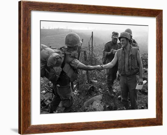 Vietnam Marines 1st Cavalry 1968-Holloway-Framed Photographic Print