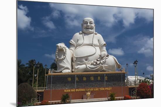 Vietnam, Mekong Delta. My Tho, Vinh Trang Pagoda, Giant Sitting Buddha Statue-Walter Bibikow-Mounted Photographic Print