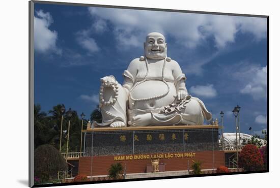 Vietnam, Mekong Delta. My Tho, Vinh Trang Pagoda, Giant Sitting Buddha Statue-Walter Bibikow-Mounted Photographic Print