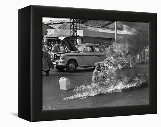 Vietnam Monk Protest-Malcolm Browne-Framed Premier Image Canvas