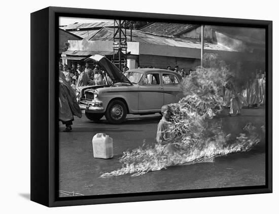 Vietnam Monk Protest-Malcolm Browne-Framed Premier Image Canvas
