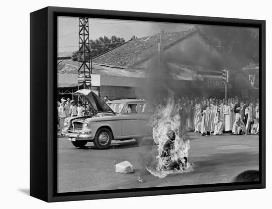 Vietnam Monk Protest-Malcolm Browne-Framed Premier Image Canvas