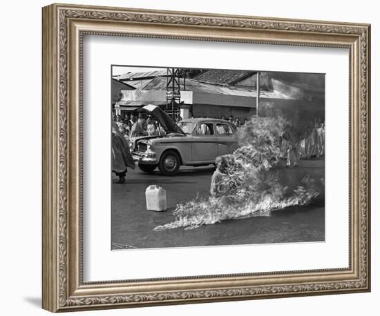 Vietnam Monk Protest-Malcolm Browne-Framed Photographic Print