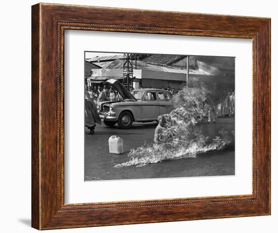 Vietnam Monk Protest-Malcolm Browne-Framed Photographic Print