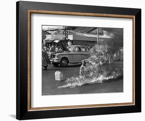 Vietnam Monk Protest-Malcolm Browne-Framed Photographic Print