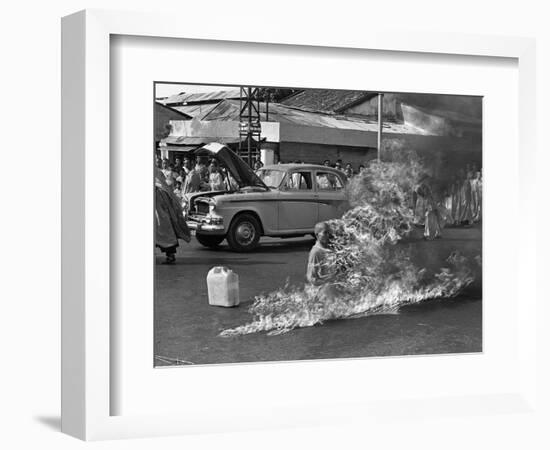 Vietnam Monk Protest-Malcolm Browne-Framed Photographic Print