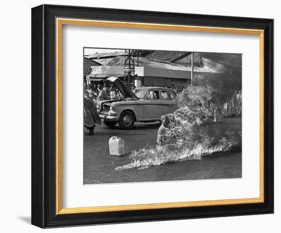 Vietnam Monk Protest-Malcolm Browne-Framed Photographic Print