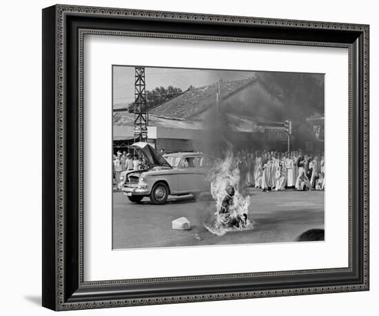 Vietnam Monk Protest-Malcolm Browne-Framed Photographic Print