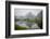 Vietnam, Ninh Binh. Limestone Karsts, with Reflection, in Fog-Matt Freedman-Framed Photographic Print