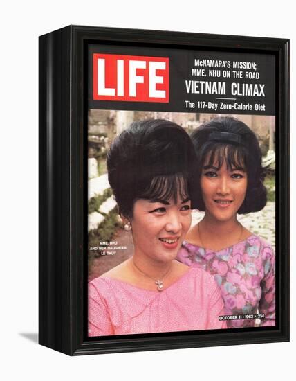 Vietnam's Madame Nhu and Daughter, October 11, 1963-John Loengard-Framed Premier Image Canvas