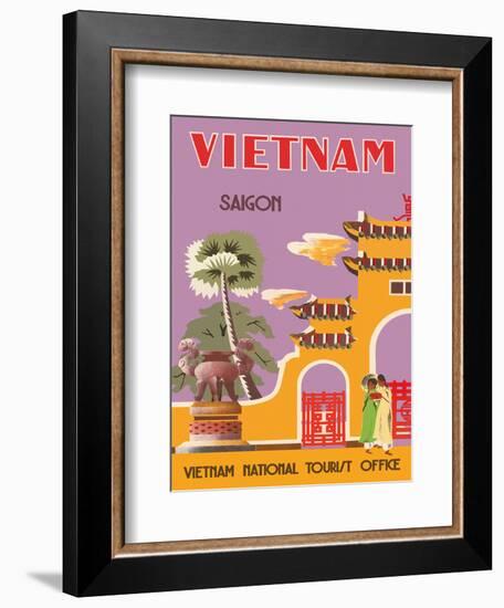 Vietnam, Saigon (Ho Chi Minh City), Vietnam National Tourist Office-null-Framed Art Print