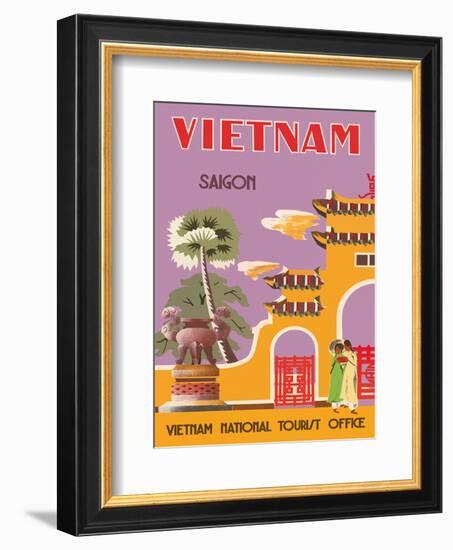 Vietnam, Saigon (Ho Chi Minh City), Vietnam National Tourist Office-null-Framed Art Print