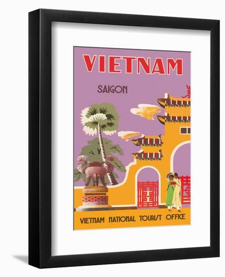 Vietnam, Saigon (Ho Chi Minh City), Vietnam National Tourist Office-null-Framed Art Print