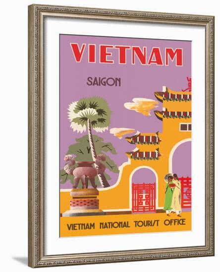 Vietnam, Saigon (Ho Chi Minh City), Vietnam National Tourist Office-null-Framed Giclee Print