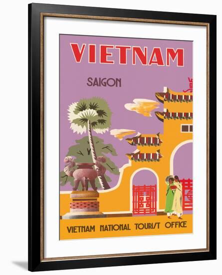 Vietnam, Saigon (Ho Chi Minh City), Vietnam National Tourist Office-null-Framed Giclee Print