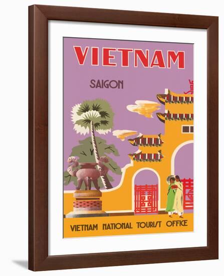 Vietnam, Saigon (Ho Chi Minh City), Vietnam National Tourist Office-null-Framed Giclee Print