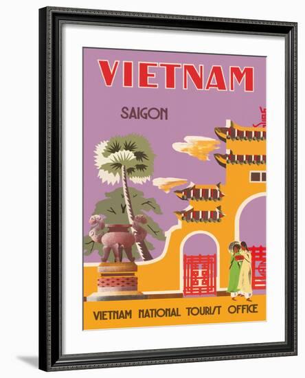 Vietnam, Saigon (Ho Chi Minh City), Vietnam National Tourist Office-null-Framed Giclee Print