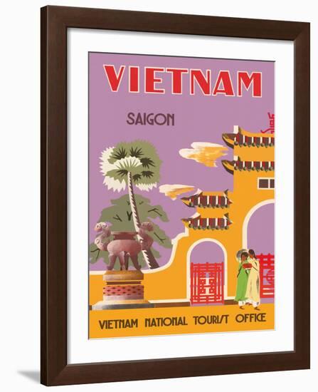 Vietnam, Saigon (Ho Chi Minh City), Vietnam National Tourist Office-null-Framed Giclee Print