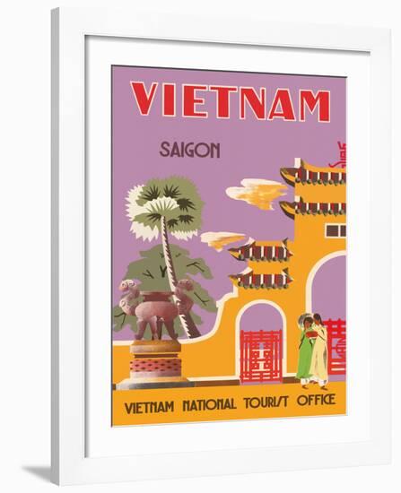 Vietnam, Saigon (Ho Chi Minh City), Vietnam National Tourist Office-null-Framed Giclee Print